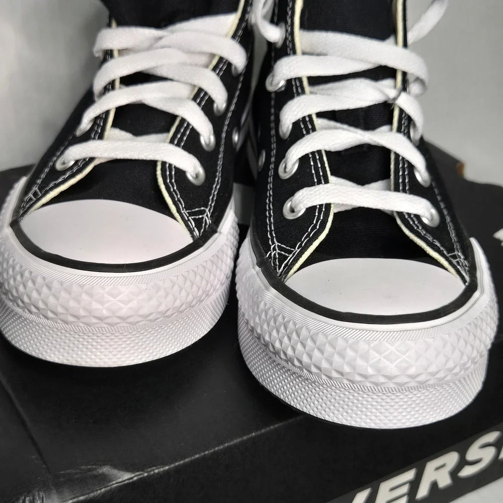 Converse Chuck Taylor NEW All Star EVA Lift Platform High Top Black Youth 3 NIB